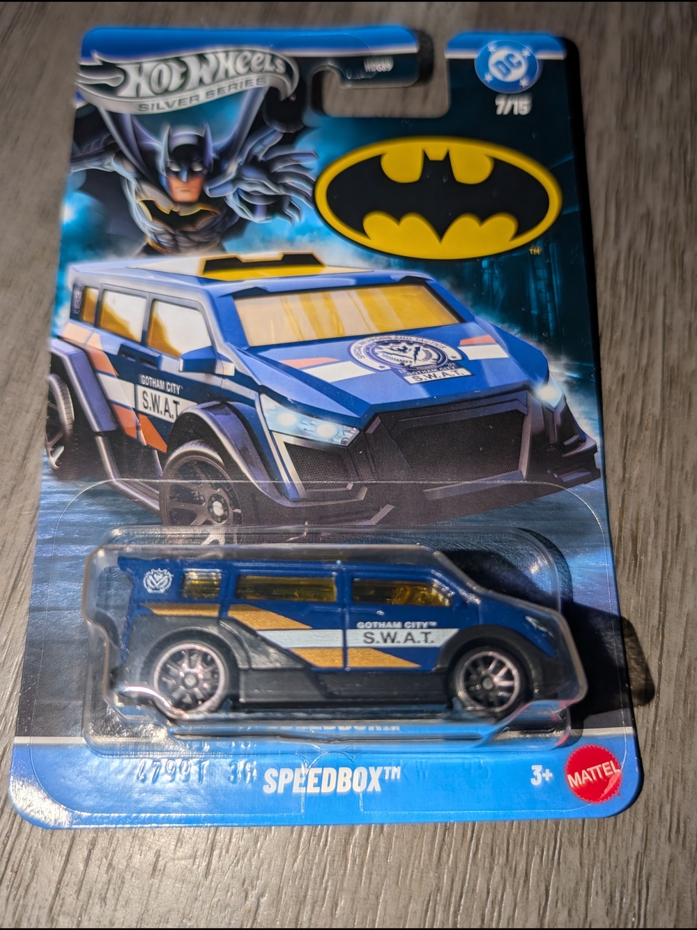 Mattel Hot Wheels Batman S.W.A.T. Speedbox Toy Vehicle - Blue
